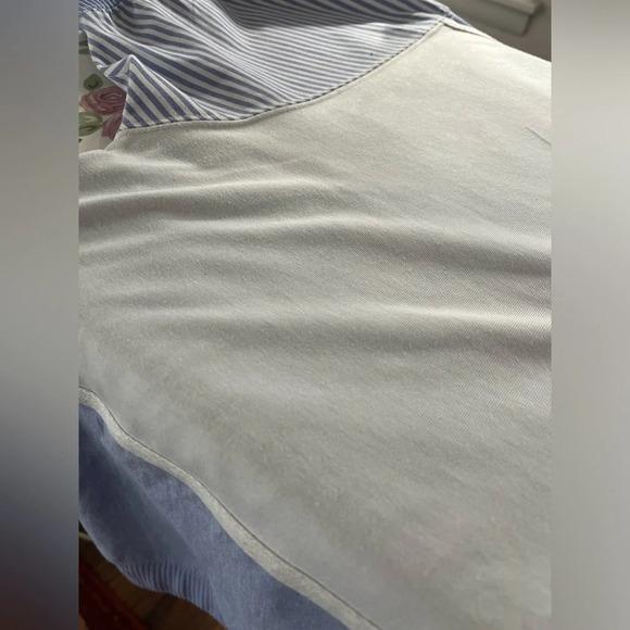 VINTAGE 90’s Blast Blues Grandmacore Size Large Polo Pullover Snap Buttons - Picture 9 of 12